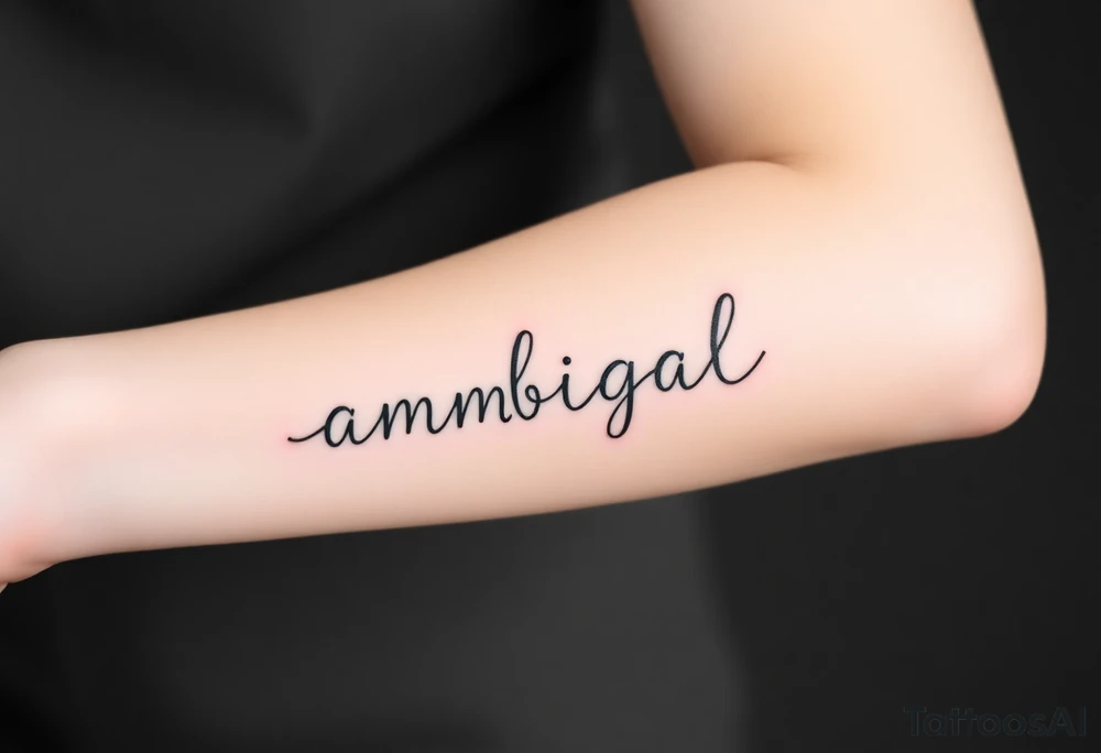 ambigram
Color splash tattoo idea