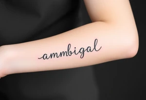 ambigram
Color splash tattoo idea