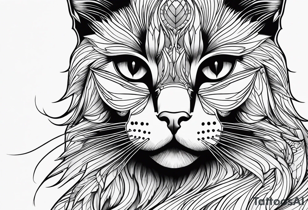 Black Cat tattoo idea