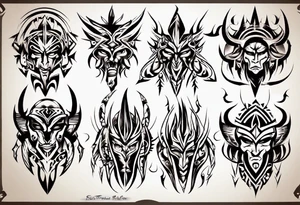 tribal artwork tattoo idea