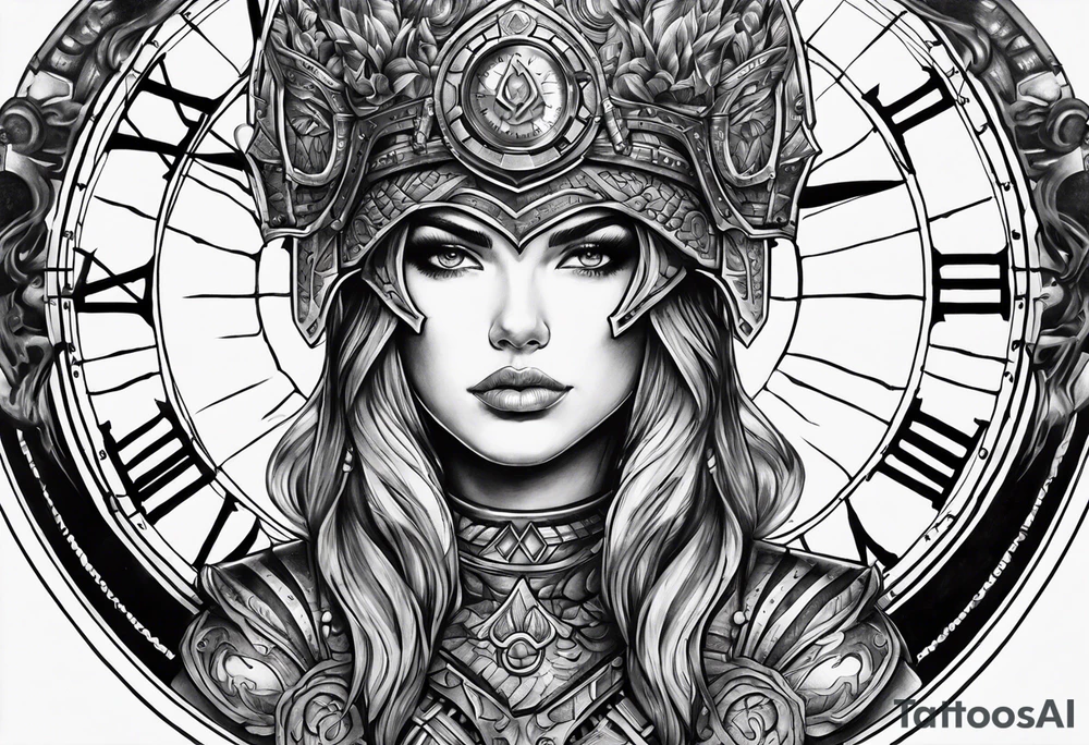 Time warrior tattoo idea