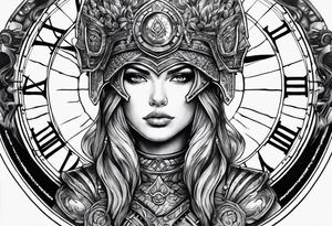 Time warrior tattoo idea