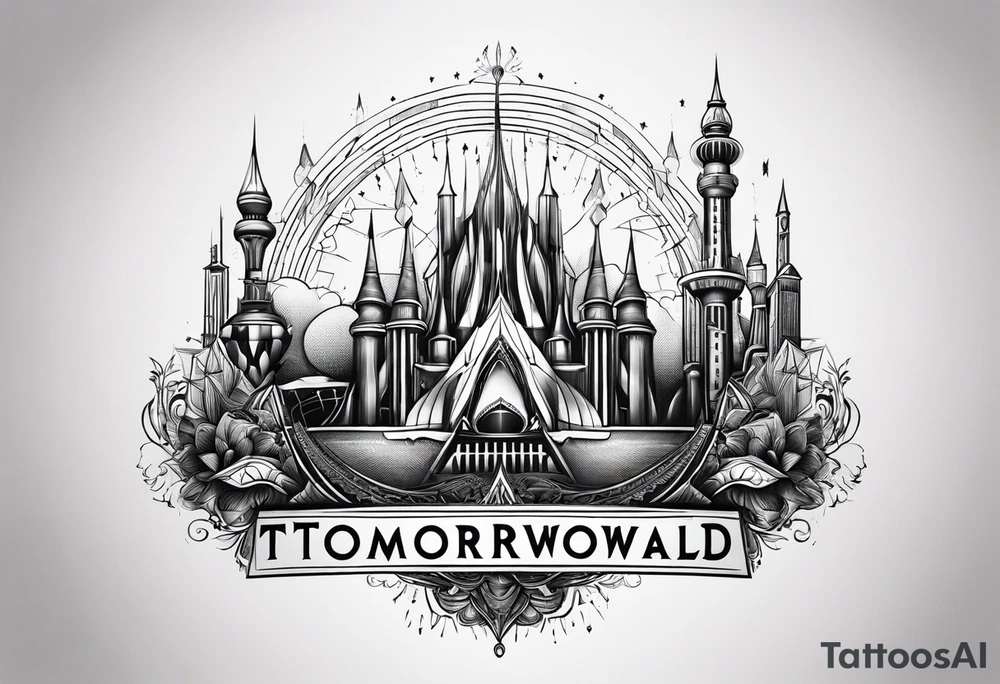 tomorrowland festival logo for 3 friendas tattoo idea