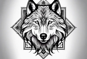 Wolf sleeve tattoo idea