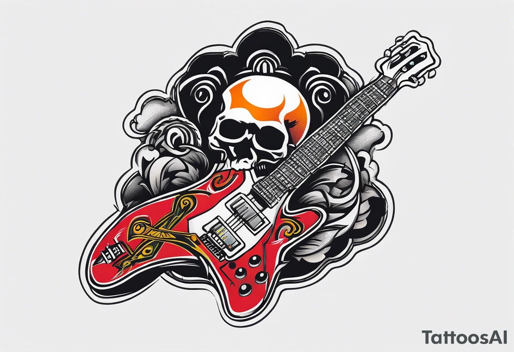 Rock a billy arm sleeve
Verschiedene Motive tattoo idea