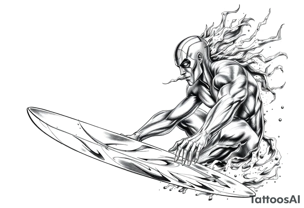 silver surfer max aura tattoo idea