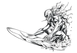 silver surfer max aura tattoo idea