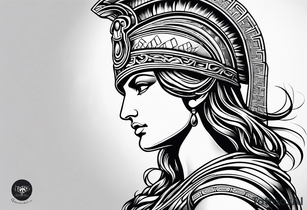 Greek Athena tattoo idea