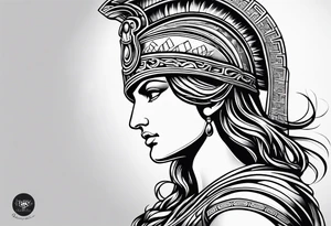 Greek Athena tattoo idea