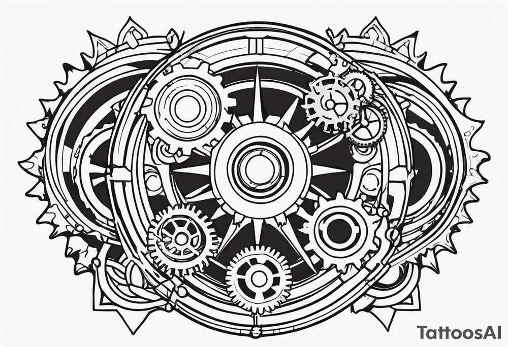 Steampunk Gear tattoo idea