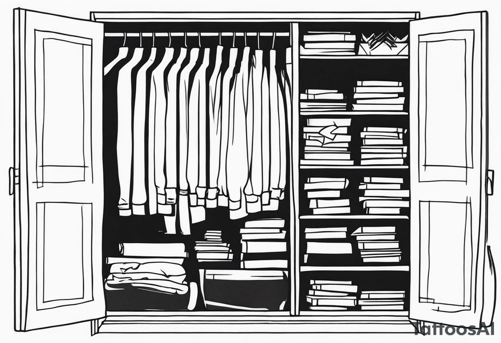 the rake creepypasta hiding in a closet tattoo idea