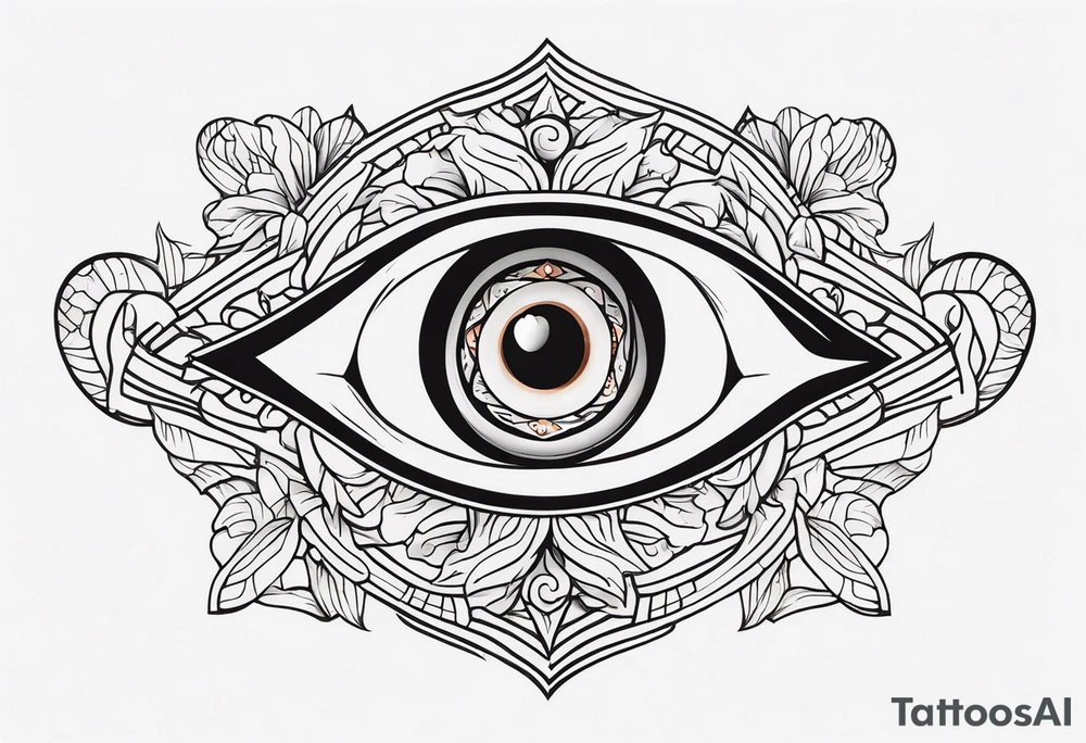 Snake eye with copper iris tattoo idea