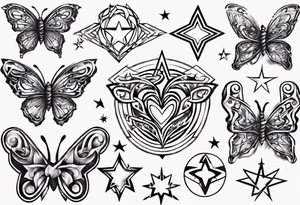 Layla Jones 
4ever and always
Hearts
Stars
Butterflies 
2004
2022 tattoo idea