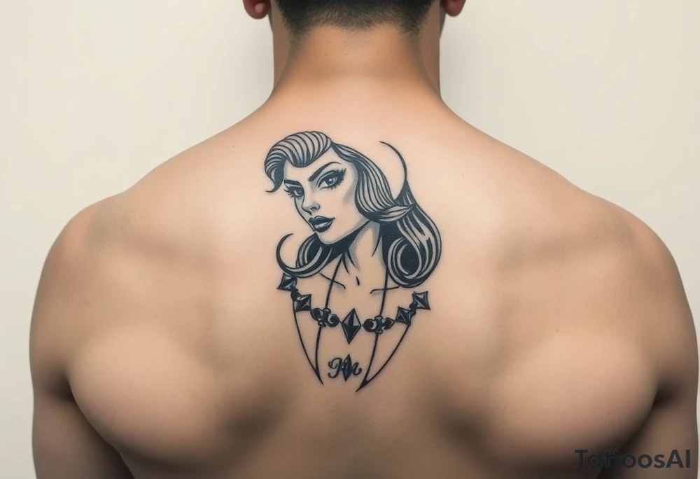 gangster girl vibe tattoo idea