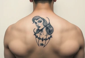 gangster girl vibe tattoo idea