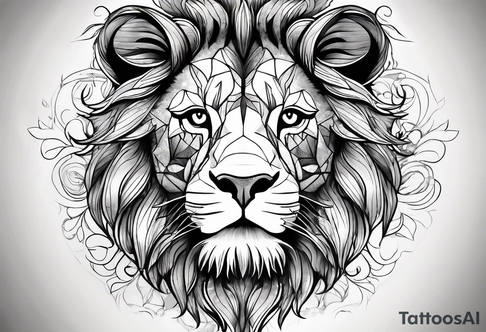 Special needs lion tattoo idea