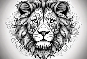 Special needs lion tattoo idea