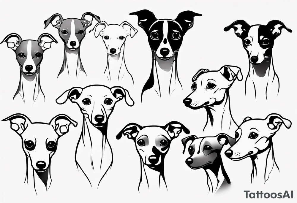 Italian greyhound tattoo idea