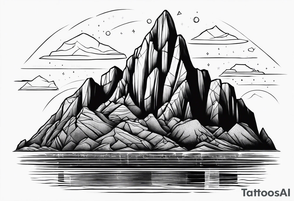 Cabo san lucas rock formation tattoo idea