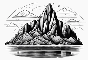 Cabo san lucas rock formation tattoo idea