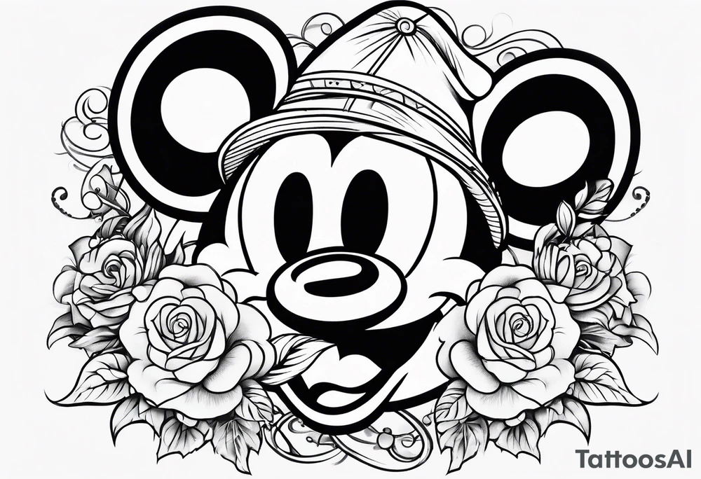 mickey mouse tattoo idea