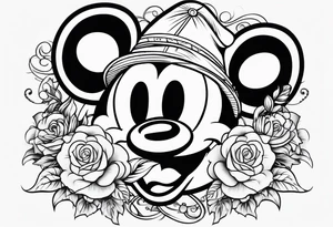 mickey mouse tattoo idea