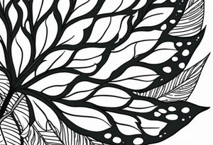 Monstera avec serpent caché dedans tattoo idea