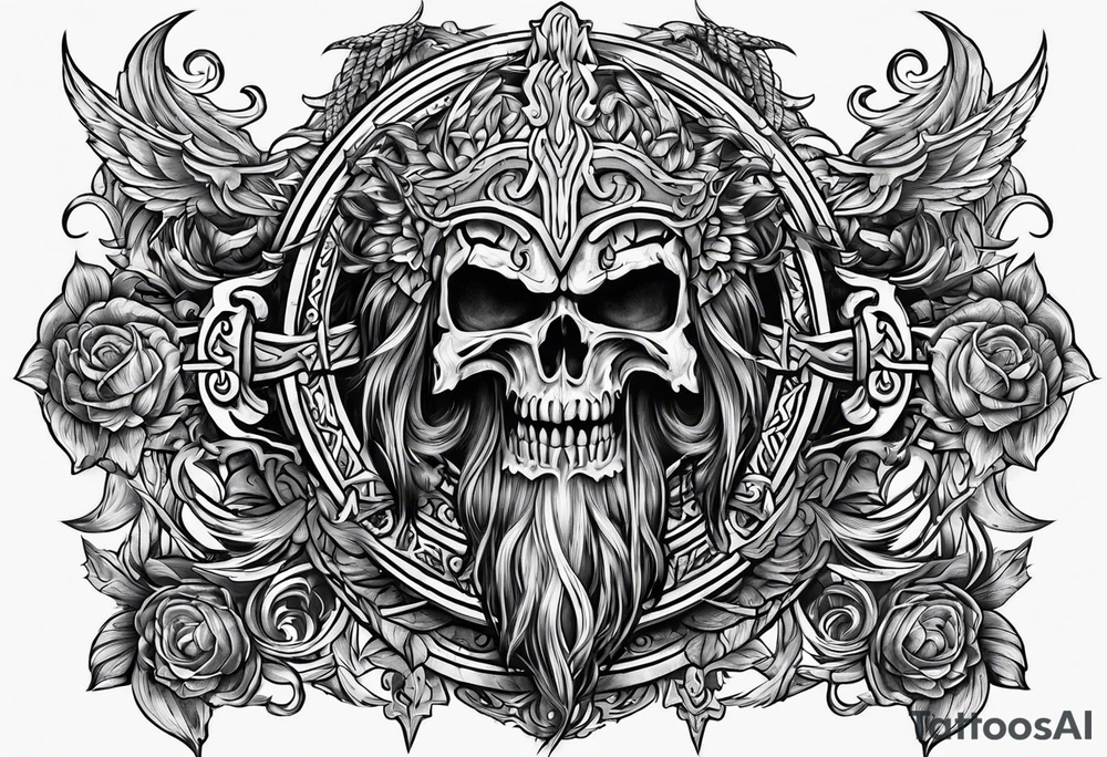 Valhalla fire tattoo idea