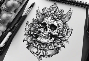 in memory of dad tattoo idea