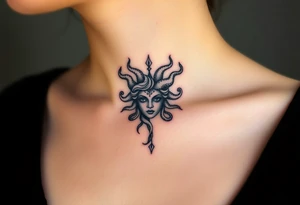 Small Medusa tattoo idea