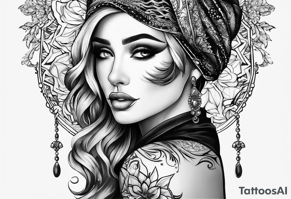 a nose tattoo idea