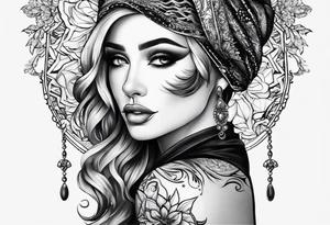 a nose tattoo idea