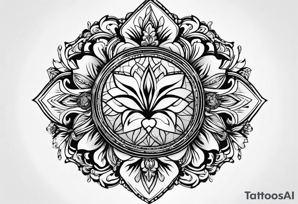 round tattoo tattoo idea