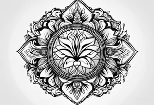 round tattoo tattoo idea