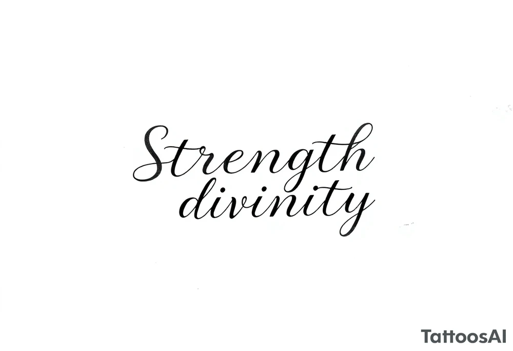 Strength divinity tattoo idea