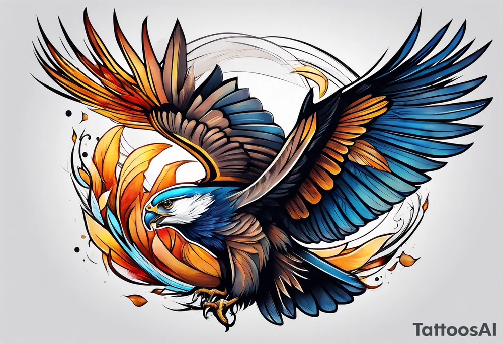 Wind beneath my wings tattoo idea