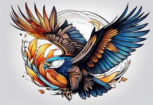 Wind beneath my wings tattoo idea