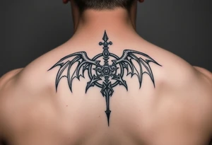 haunting symbol for bipolar disorder tattoo idea