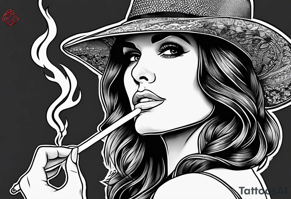 caitlyn jenner smoking cigarette tattoo idea