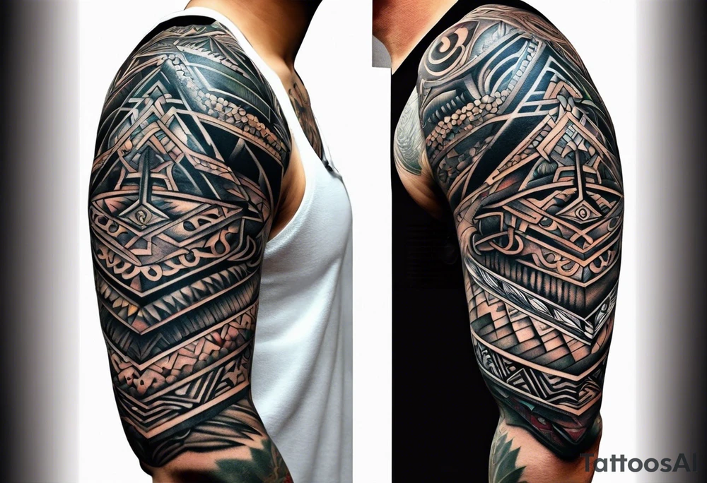 I want a unique half sleeve tattoo for men tattoo idea