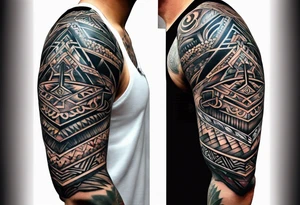 I want a unique half sleeve tattoo for men tattoo idea