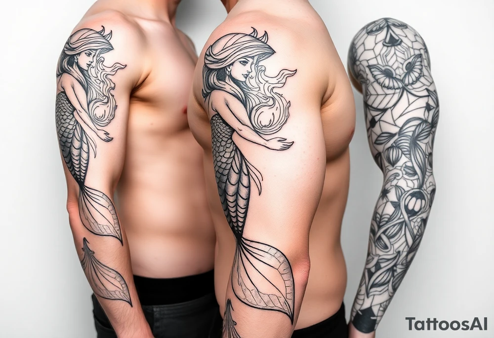 mermaid tattoo idea