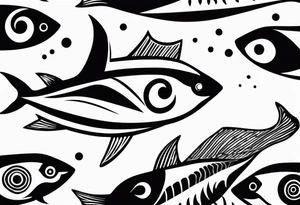Signo de peixes tattoo idea