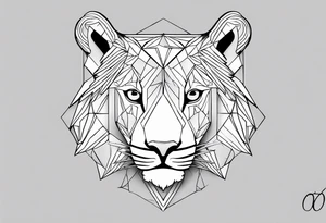 family in one animal with this letters 3ML&O tattoo idea