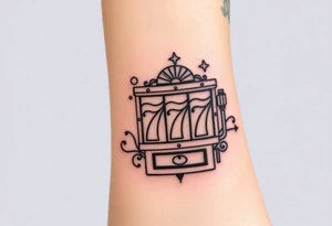Modern slot machine with 777 tattoo idea