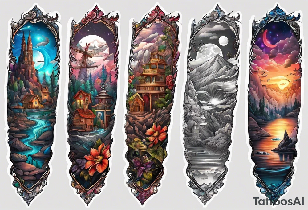 Full forearm tattoo for names of children and grandchildren tattoo idea