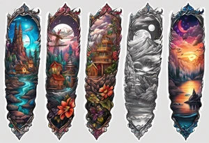 Full forearm tattoo for names of children and grandchildren tattoo idea