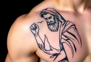 moses recieving the tora tattoo idea