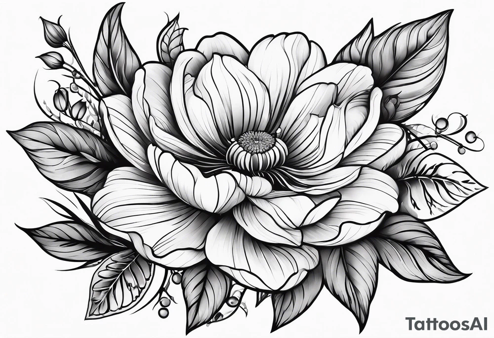 flower tattoo idea
