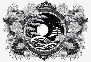 Oriental forearm tattoo representation of consistency tattoo idea